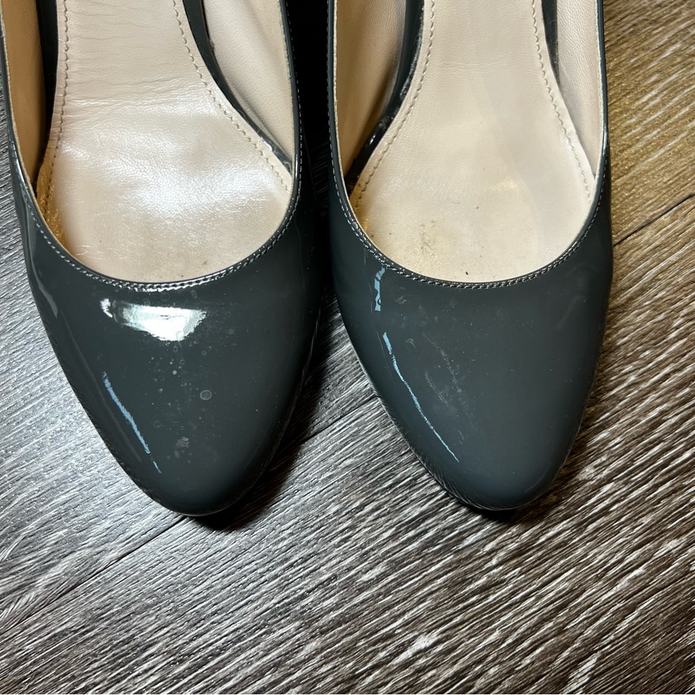 Prada Gray Patent Leather Women's Pumps - Picture 4 of 10